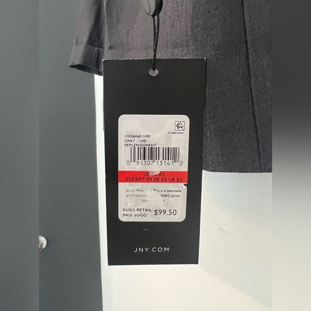 JONES NEW YORK WOMENS Blazer jacket Gray size XS - Picture 6 of 10
